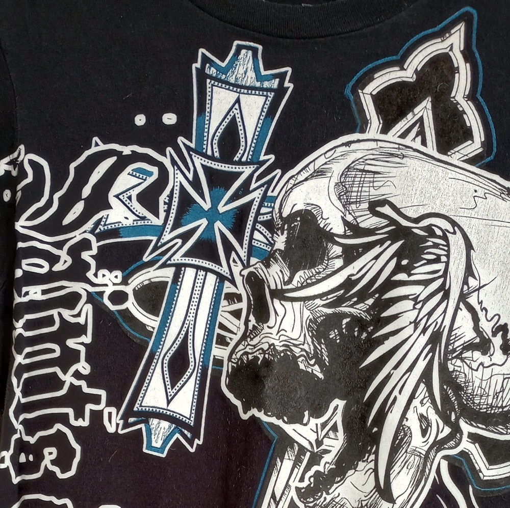 🐮 🐄 Chemistry Skull and Cross Graphic Short Sleeve T-Shirt